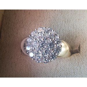 Bella Luce CZ 18k Yellow Gold Over Silver Ring 3.80ctw